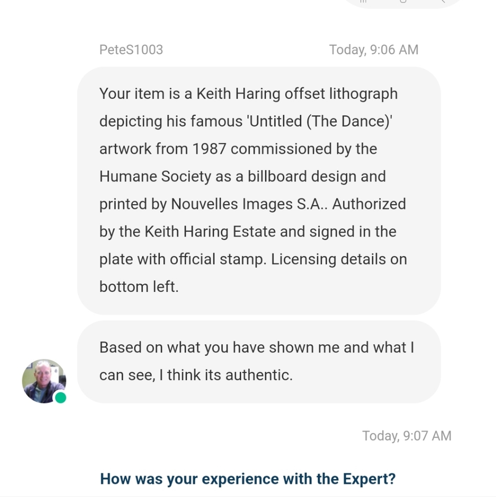 Keith Haring The Dance 1992 Limited Edition Lithograph - Picture 11 of 11